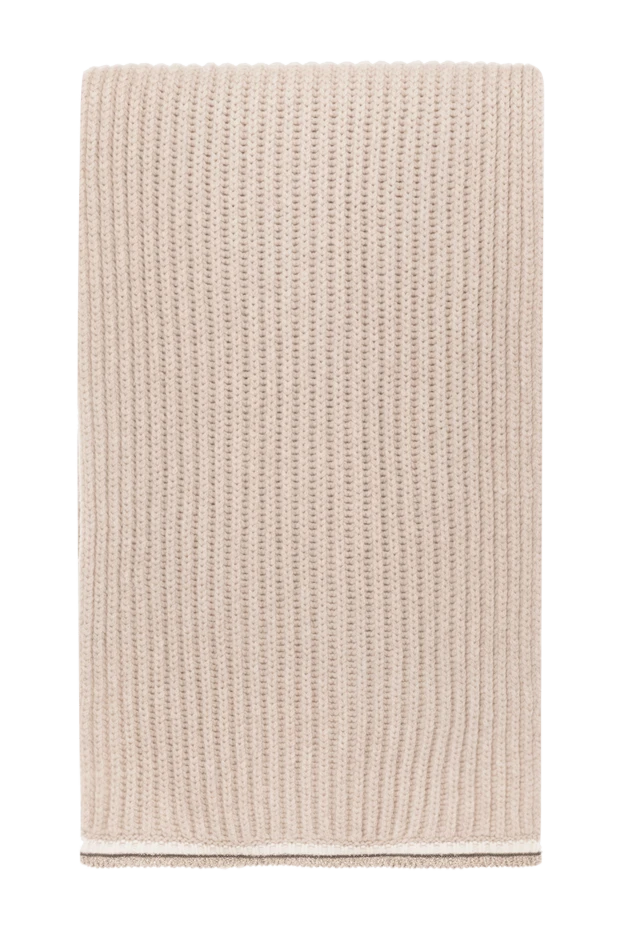 Әйелдерге арналған бежевый кашемир шарфы - фото 1