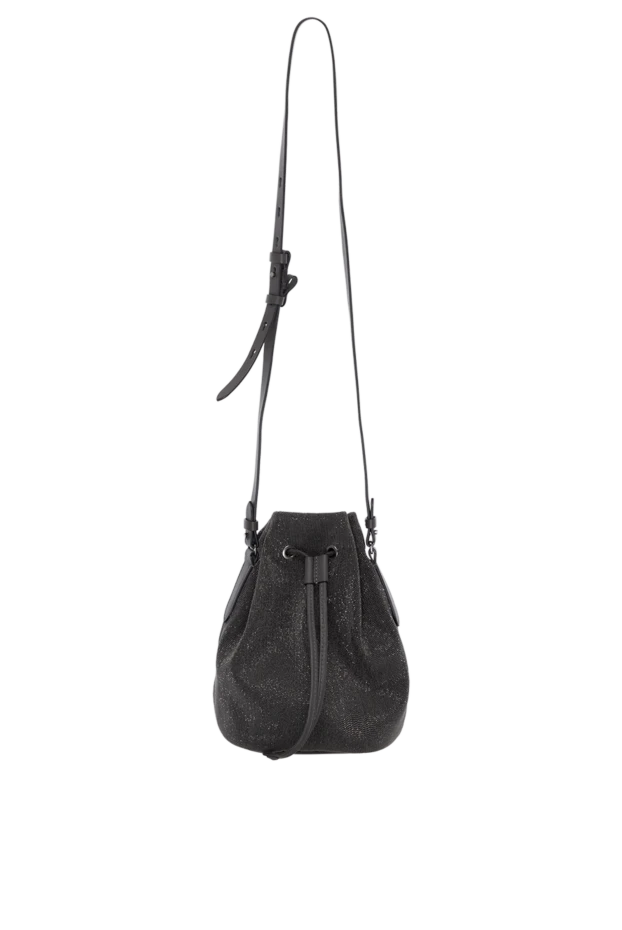 Women's gray bag made of genuine leather - photo 1