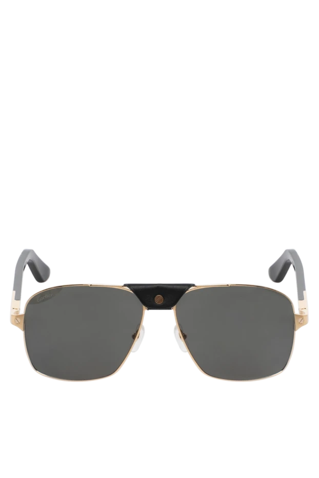 Солнцезащитные мужские очки Santos из титана желтые - фото 1