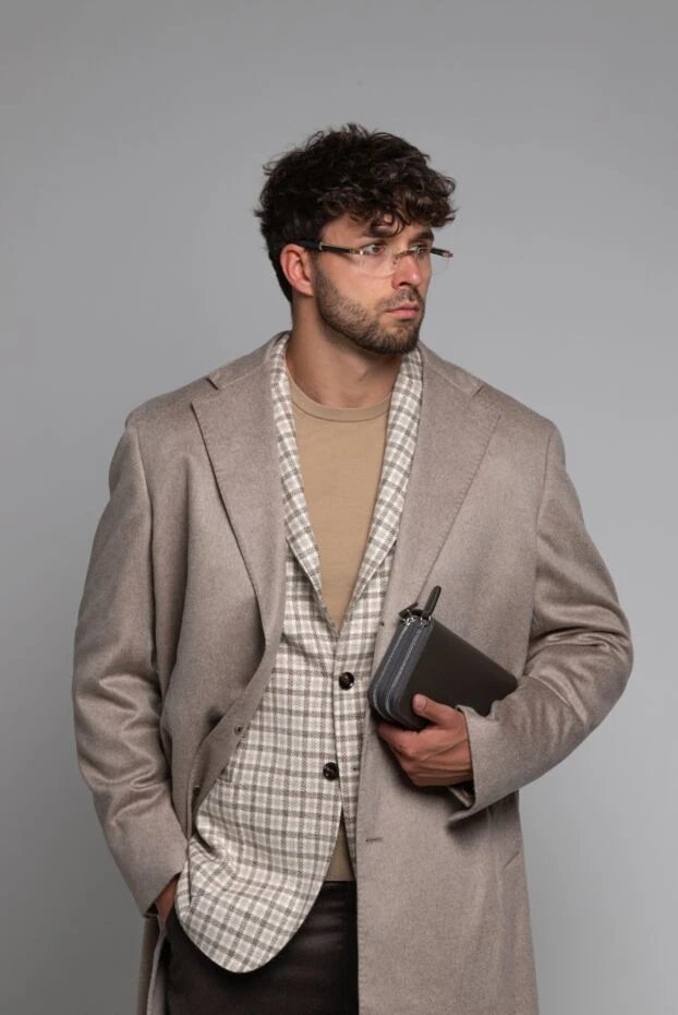 Men's glasses without frames yellow - photo 2