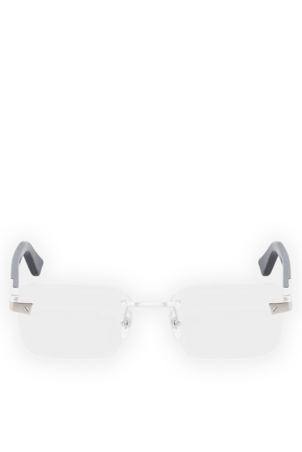 Жиексіз жақтаулары бар ерлердің көзілдірігі, ақ - фото 1