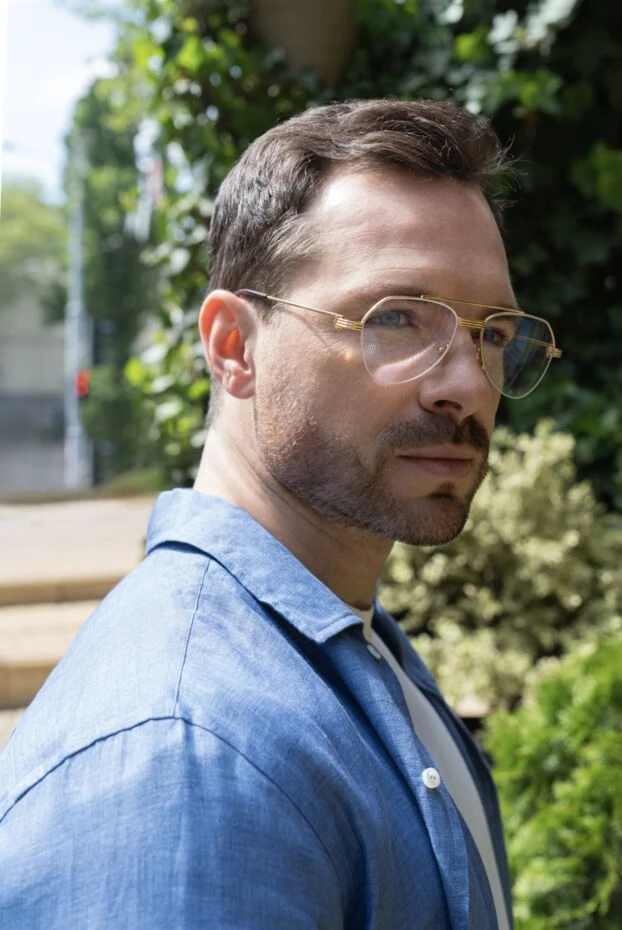 Очки пилот мужские из титана - фото 2