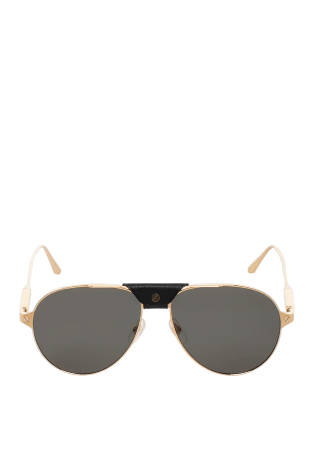 Aviators in gold frames with black temples and tinted lenses
- photo 1