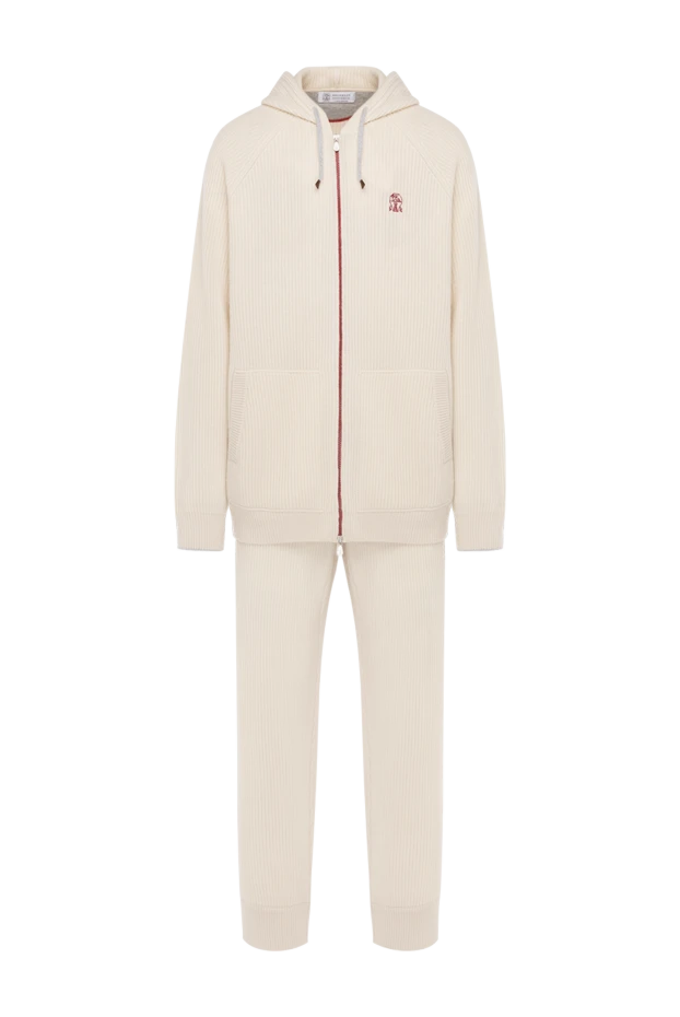 Beige men's walking suit with a hood. - photo 1