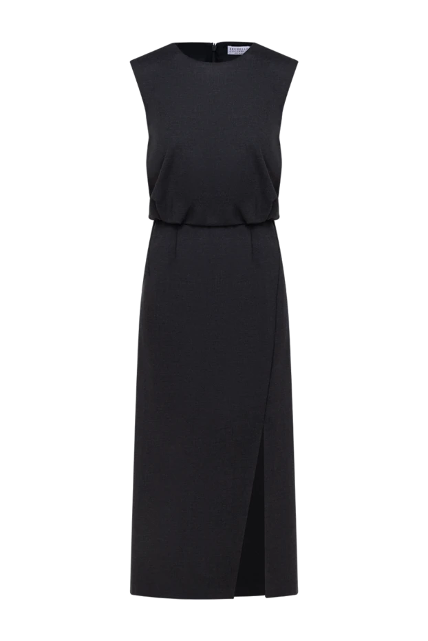 Әйелдерге арналған сұр жүнді макси көйлек - фото 1