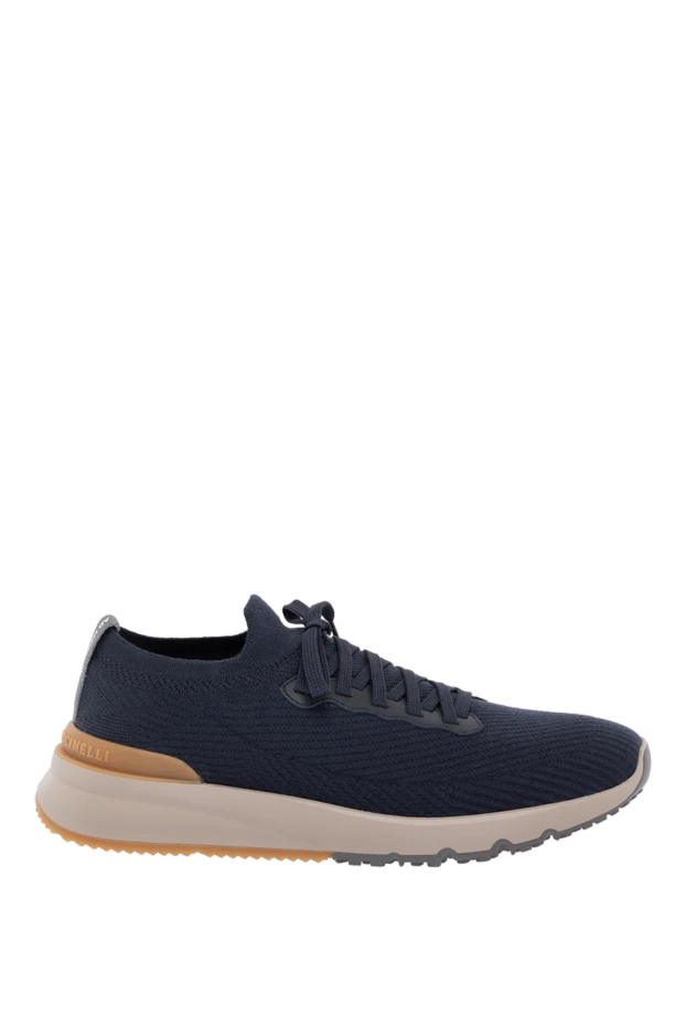 Men's blue wool sneakers