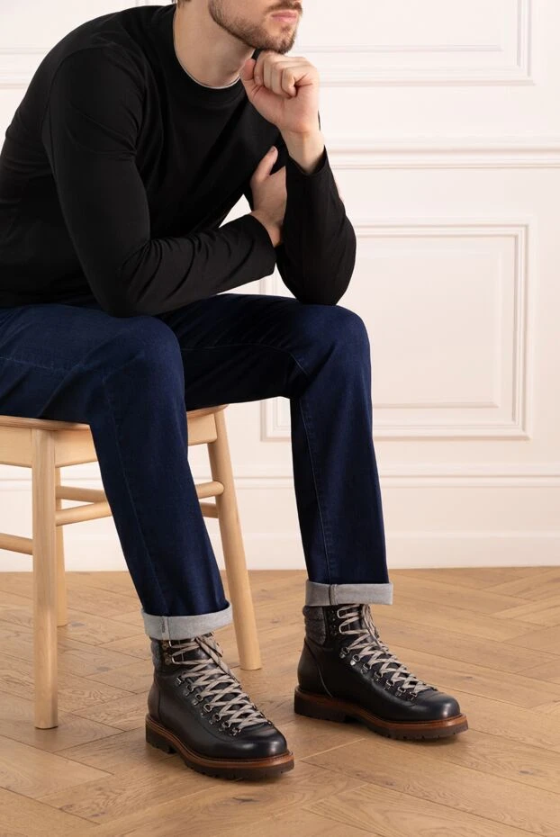 Brunello Cucinelli men's boots with embossed soles 183882 - photo 3