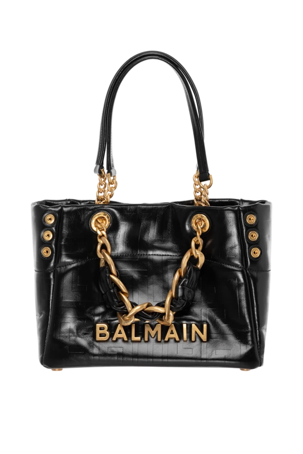 Balmain Әйелдер pb labyrinth монограммасы бар бедерлі бұзау терісінен жасалған шағын жұмсақ сөмке купить с ценами и фото 184548 - фото 1