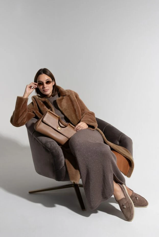 Күдеріден жасалған түкті және қоңыр әйелдер кулондары - фото 2