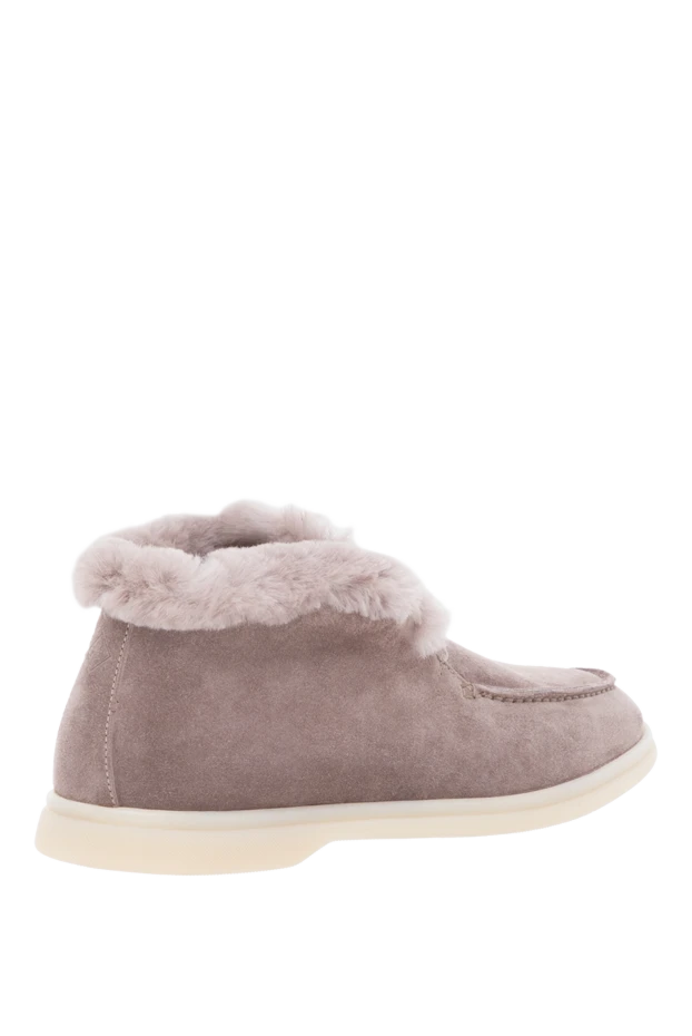 Fleur de Paris күдеріден тігілген, үлпілдек түкті астары бар әйелдер қысқы лоферлері 184698 - фото 3