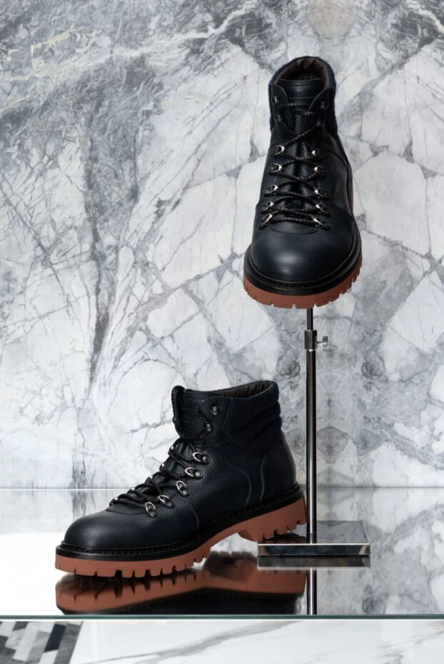 Barrett men's boots with tractor soles made of genuine leather 184701 - photo 2