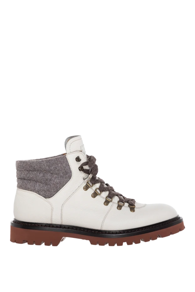 Бұзау терісінен тігілген ақ ерлер етігін - фото 1