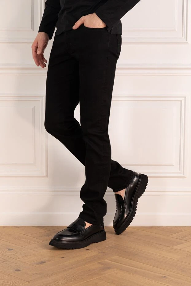 Barrett leather penny loafers black mens 184708 - photo 3