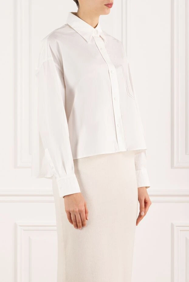 Fleur de Paris ақ әйелдерге арналған қалталы, мақта-матадан жасалған көйлегі 184742 - фото 3