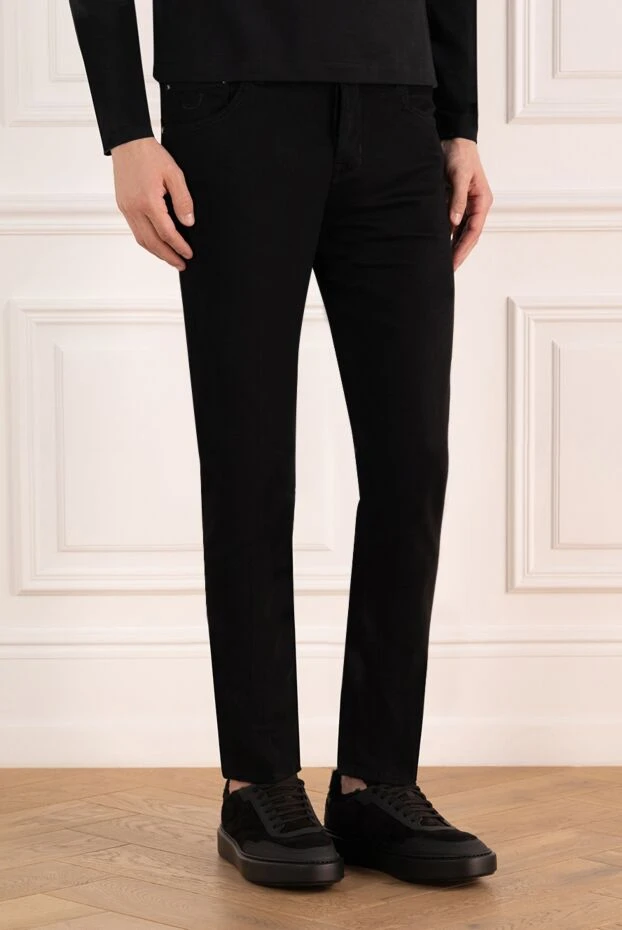 Jacob Cohen черные джинсы из бархатистого хлопка с плотной фактурой и тёмной фурнитурой 









 184783 - фото 3