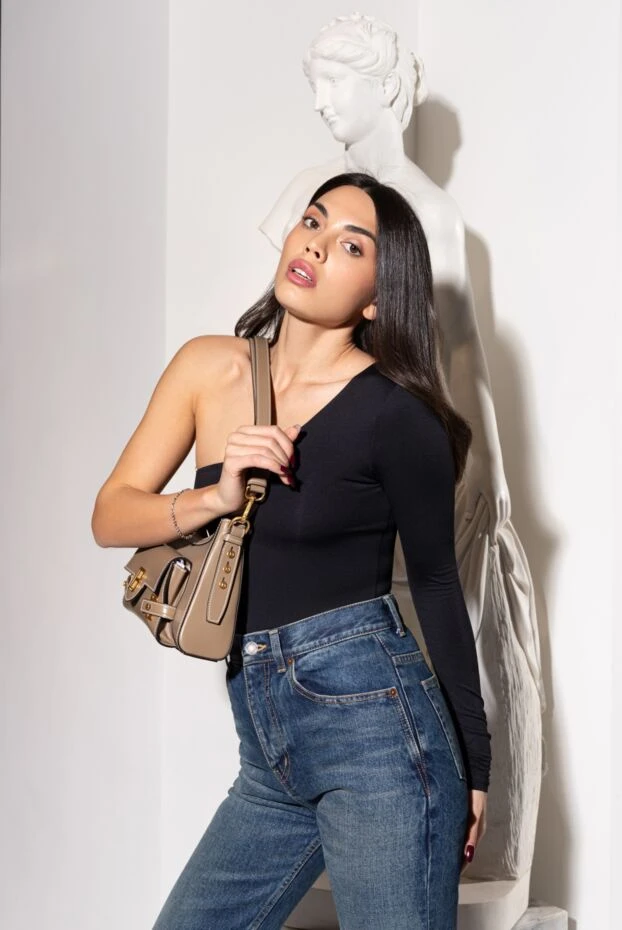 Alex Riviere черное боди на одно плечо 184842 - фото 3