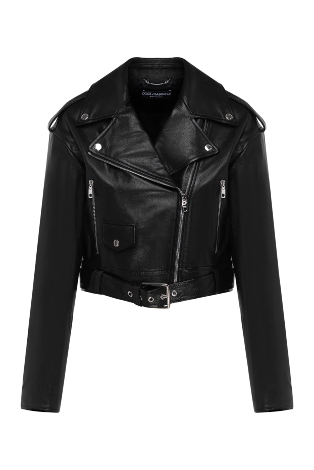 Dolce & Gabbana woman leather jacket купить с ценами и фото 184876 - photo 1