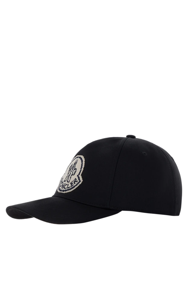 Moncler black men's baseball cap with logo 184947 - photo 3