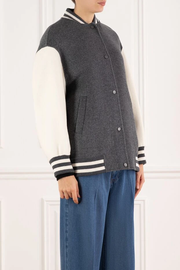 Interdee woolen jacket for women gray 184999 - photo 3