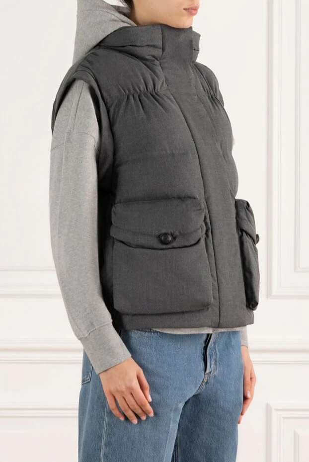 Interdee gray women's vest with large pockets 185012 - photo 3