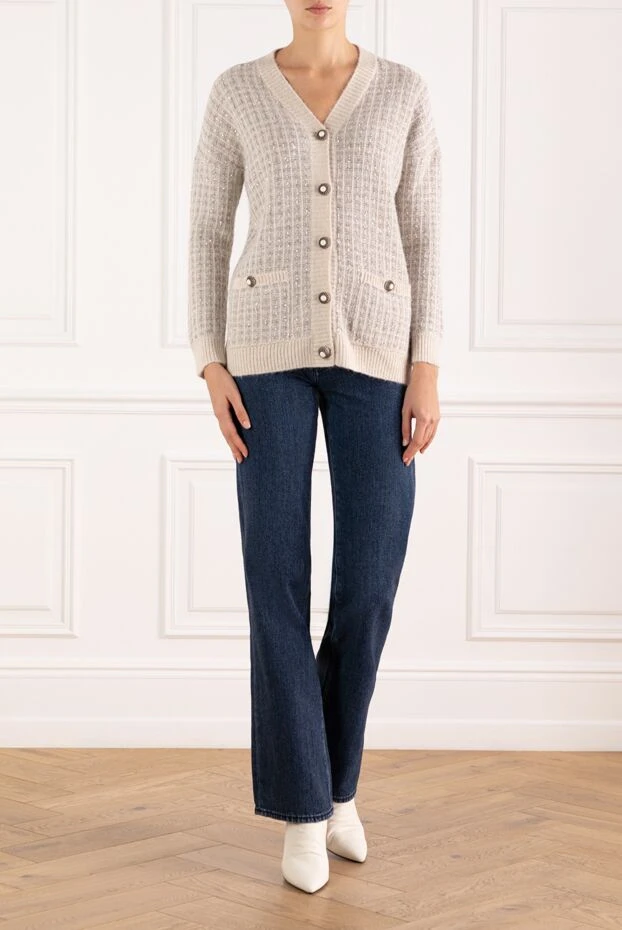 Jacob Cohen синие прямые джинсы из натуральной ткани женские 185071 - фото 2