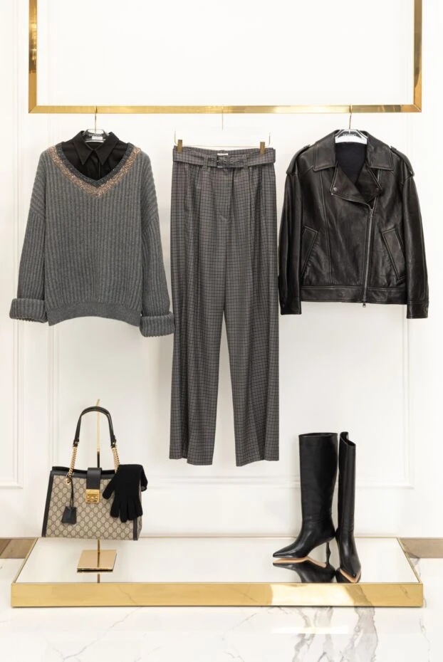 Fleur de Paris сапоги на невысоком каблуке черные 185098 - фото 3