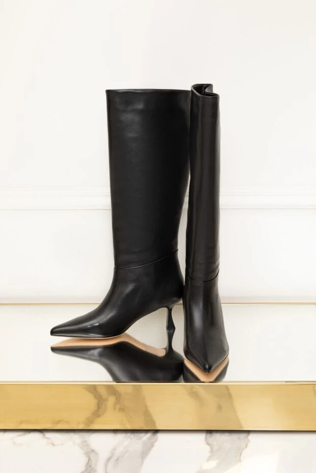 Black low-heeled boots - photo 2