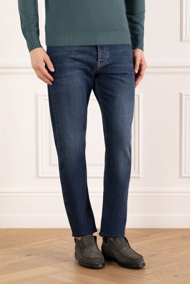 Brunello Cucinelli көгілдір түсті ерлерге арналған джинсы 185115 - фото 3