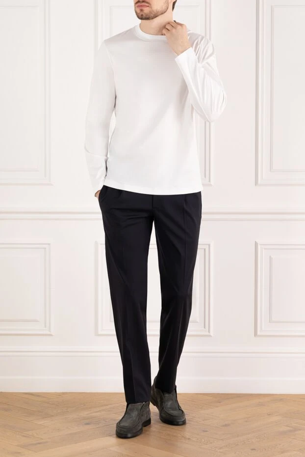 Brunello Cucinelli white men's cotton sweatshirt 185117 - photo 2