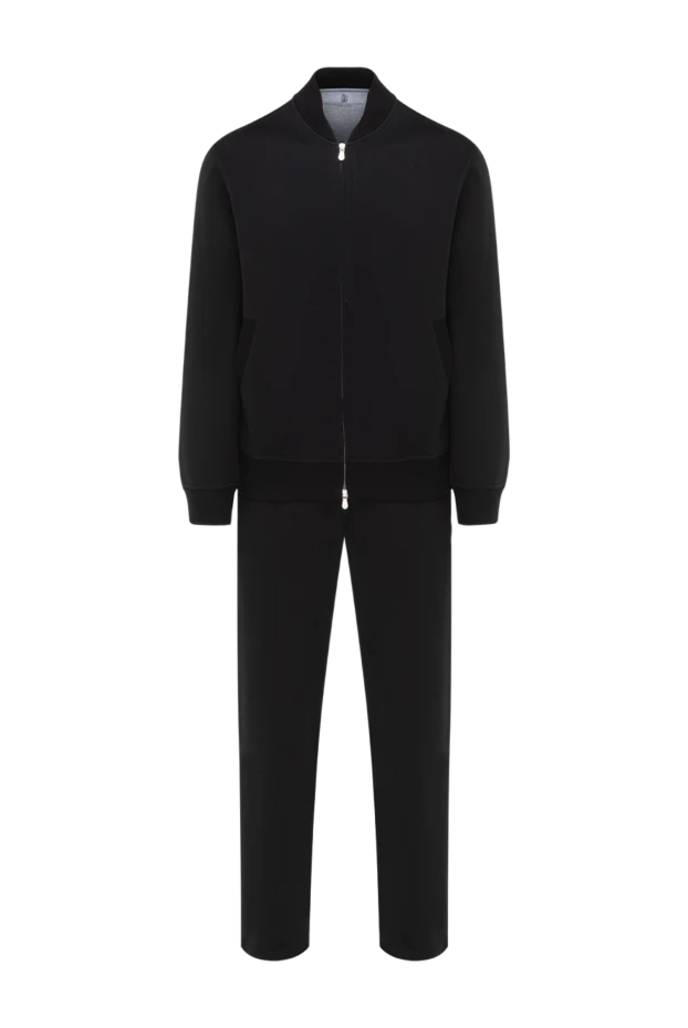 Walking men's suit black with zipper - photo 1