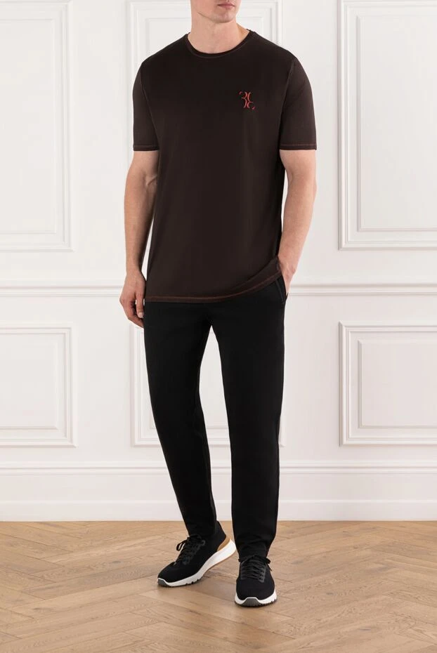 Brunello Cucinelli basic black men's joggers for everyday style
 185131 - photo 2