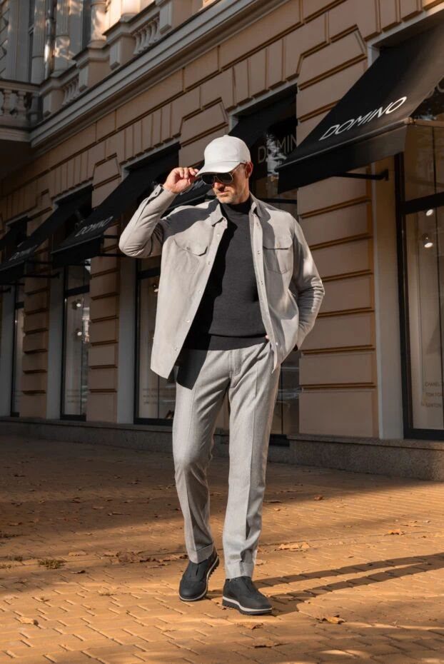 Christophe Auber кроссовки из войлока и кожи черные мужские 185172 - фото 3