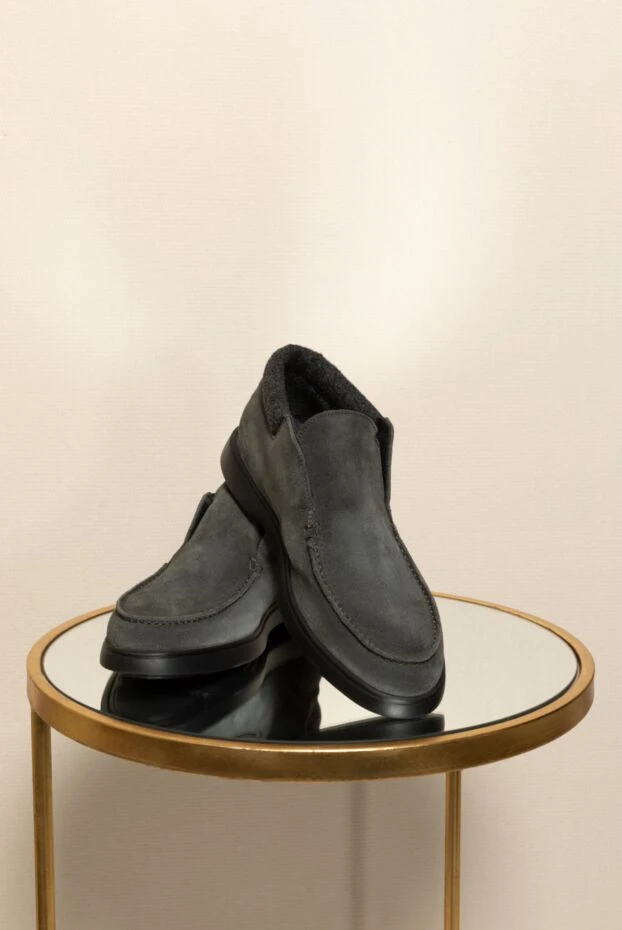 Christophe Auber men's suede gray loafers 185176 - photo 2