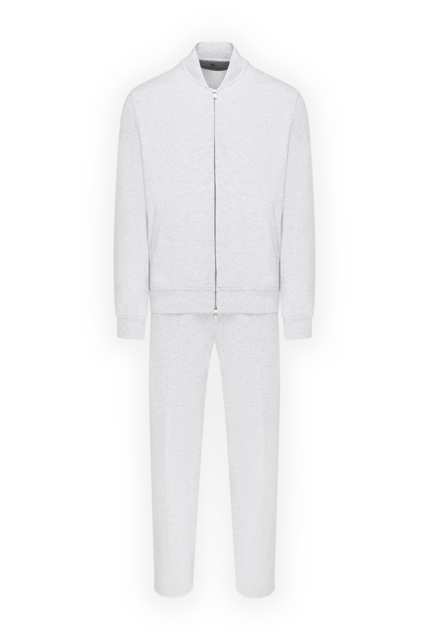 Brunello Cucinelli прогулочный костюм серое меланжевый мужской 185199 - фото 1