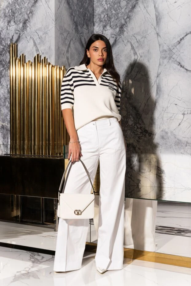 Valentino туфли на шпильке кожаные белые 185204 - фото 3