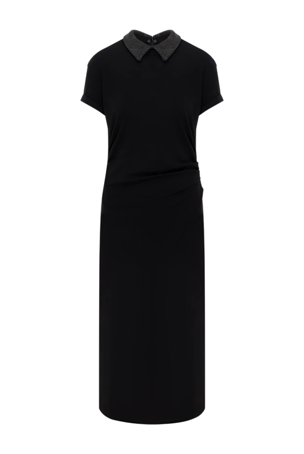 Midi dress with sequins black - photo 1