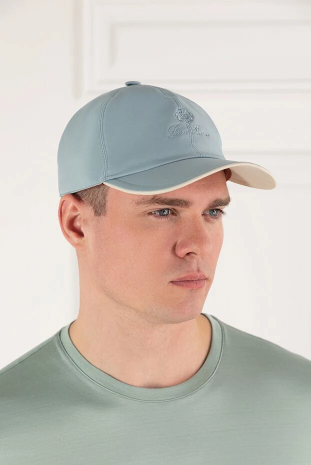 Loro Piana men's lightweight fabric baseball cap with tone-on-tone logo 185275 - photo 2