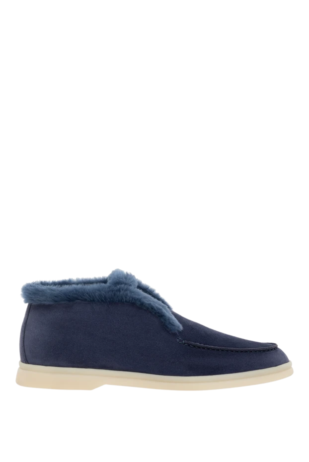 Ботинки лоферы Open Walk Ankle Boot синие женские - фото 1