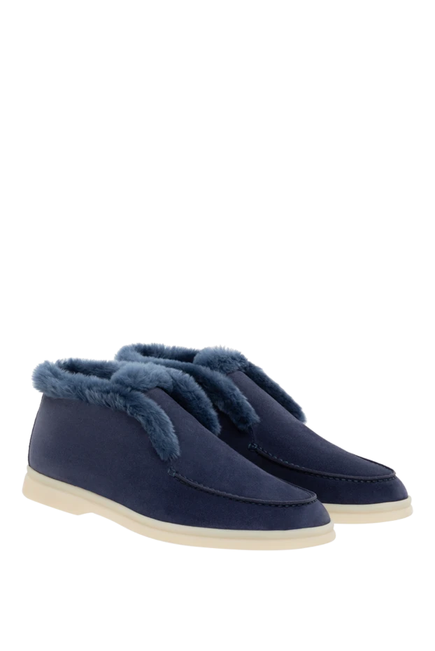 Loro Piana лафер етік әйелдерге арналған open walk етік көк 185371 - фото 3