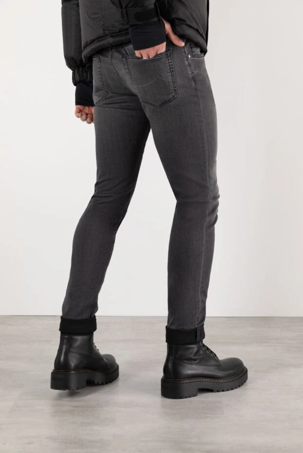 Prada кожаные рабочие ботинки черные мужские 185374 - фото 3