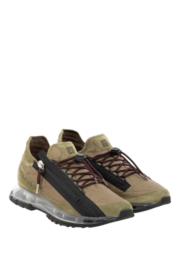 Givenchy specter sneakers in quilted canvas and suede
green men's 185382 - photo 3