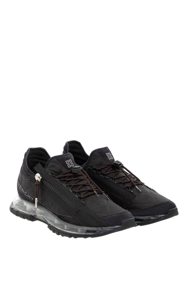 Givenchy specter sneakers in quilted canvas and suede 
black men's 185383 - photo 3