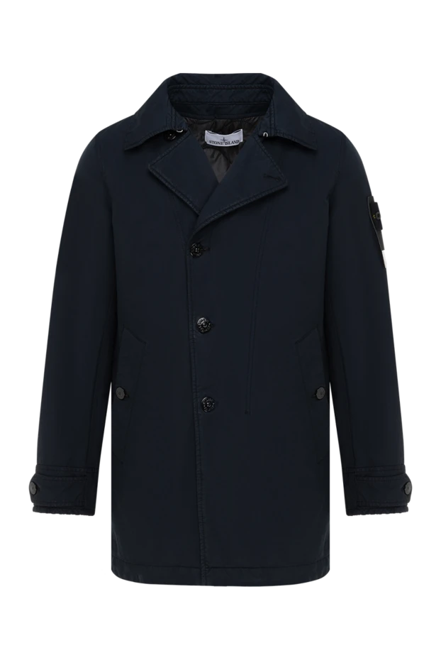 Men's blue asymmetrical jacket - photo 1