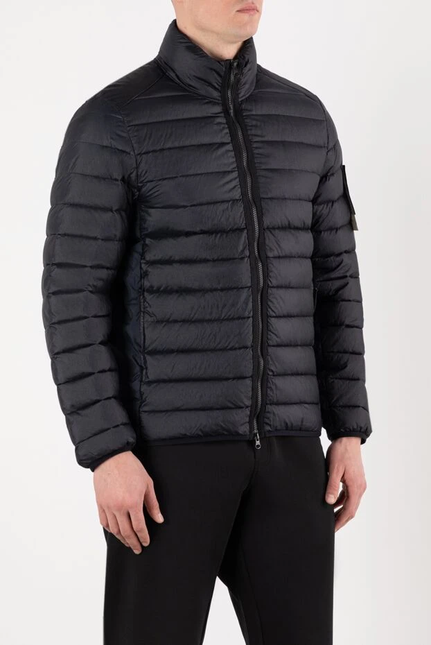 Stone Island стеганая куртка синяя мужская 185391 - фото 3