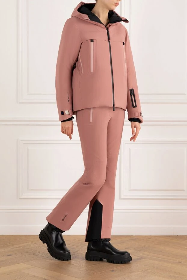 Moncler горнолыжный костюм grenoble розовый женский 185401 - фото 2