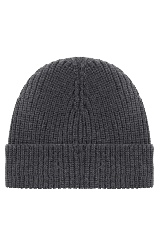 Valentino шерстяная шапка женская серая 185407 - фото 3