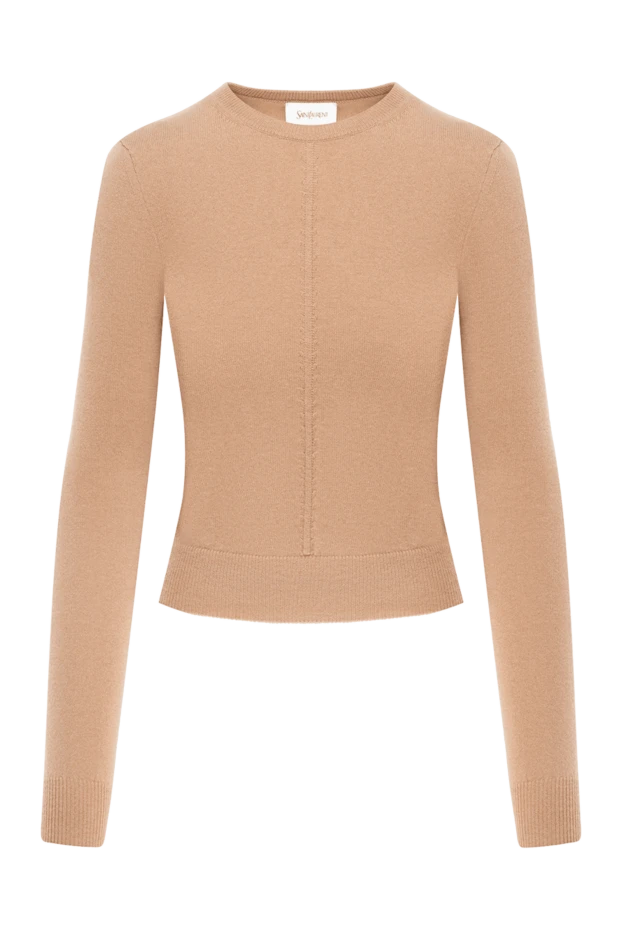 Women's cashmere jumper beige - photo 1