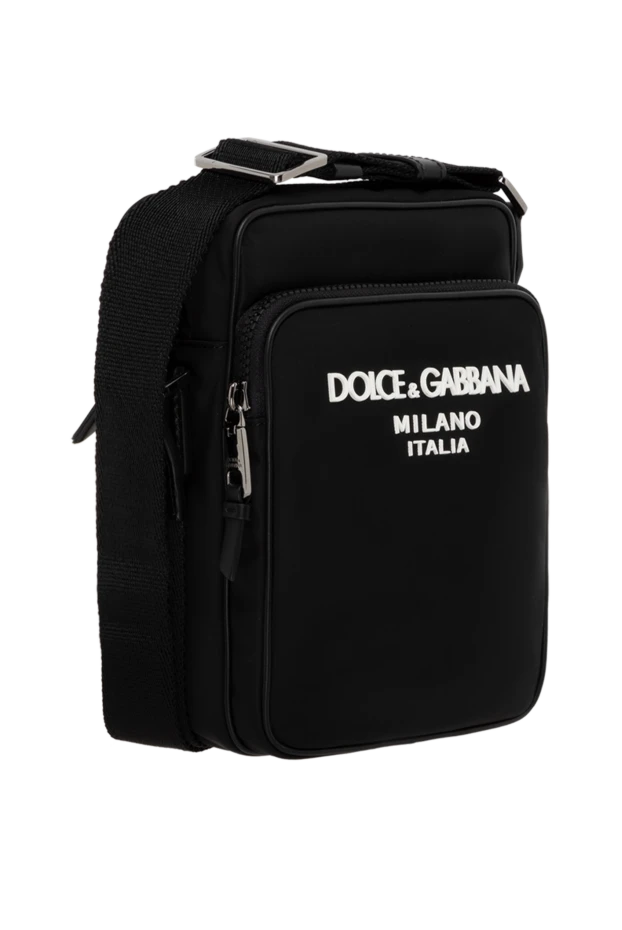 Dolce & Gabbana cумка кросс-боди из нейлона декорирована прорезиненным логотипом 185436 - фото 3