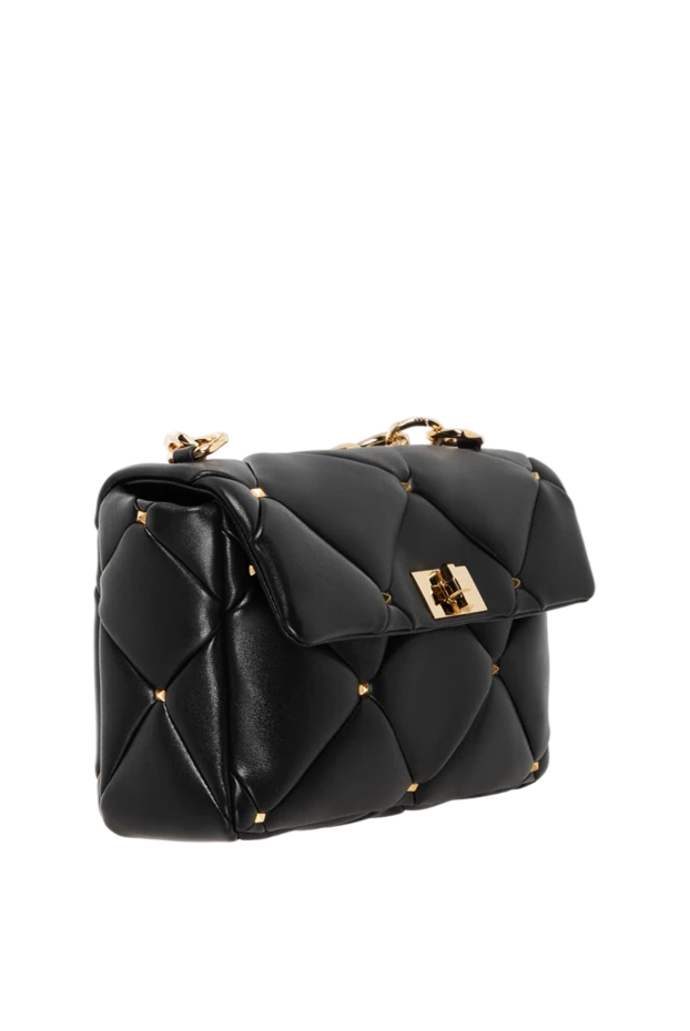 Valentino сумка garavani roman stud из кожи наппа черная женская 185454 - фото 3