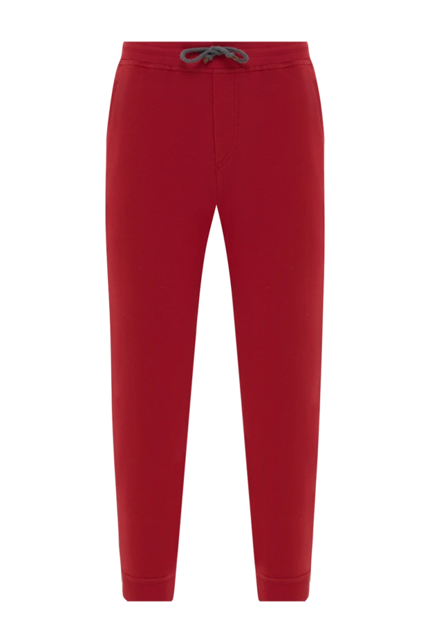 Brunello Cucinelli жеңіл ерлер шалбары бауы бар, қызыл түсті 185469 - фото 1